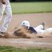 Saline sophomore catcher Trent Theisen slides into third during a double header against Pioneer on Monday, May 20. Daniel Brenner I AnnArbor.com